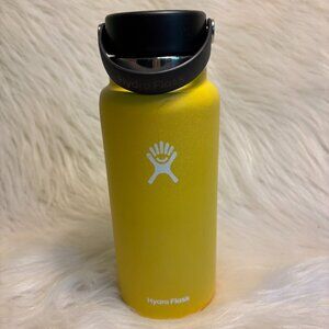 Hydro Flask Lemon Yellow 40 oz Wide Mouth Insulated Bottle
